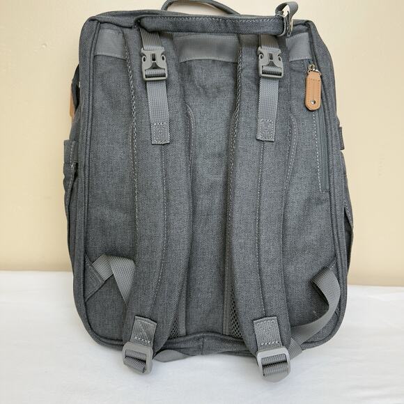 JOLLITO Gray Diaper Bag Backpack w/ Changing Station – Large, New No Box - Picture 8 of 15